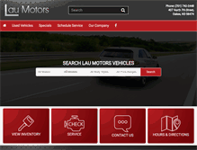 Tablet Screenshot of laumotors.com